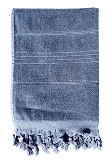 Le Comptoir De La Plage Beach towel Hammam - plážový ručník - bavlna - Gris/šedá