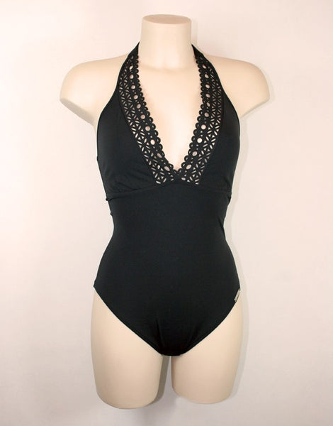 Plavky vcelku Ajourage Couture černé Deteil 2