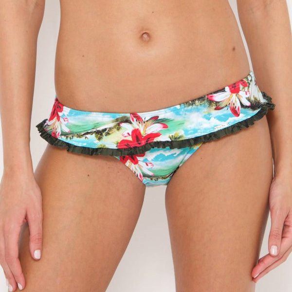 Aira Mahalo bikini kalhotky - květinový vzor A2