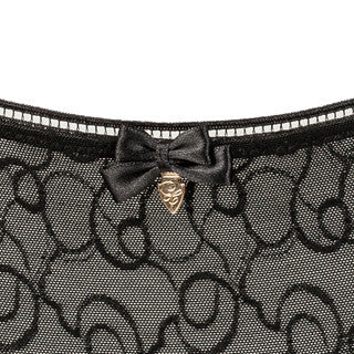 Slipové kalhotky Phoenix krajkové klasické černá