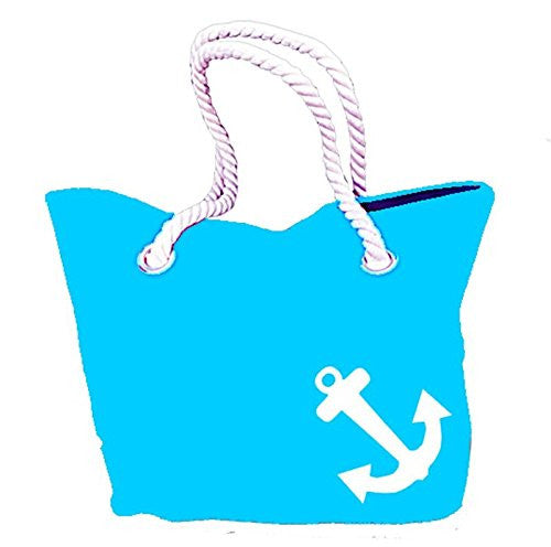 Le Comptoir De La Plage Cotton Bag Yacht - plážová taška - Turquoise/tyrkysová