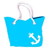 Cotton Bag Yacht - plážová taška - Turquoise/tyrkysová