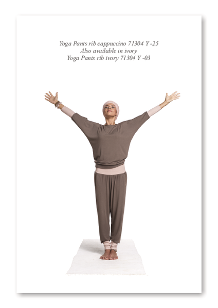 Bonbon Lingerie Yoga Pants/kalhoty rib - cappuccino