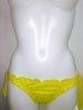 La Beach Guipure - Bikini kalhotky na zavazování žlutá