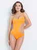 Agata plavky vcelku - neon oranžová