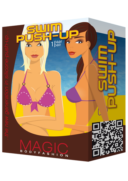 Magic Bodyfashion push-up silikon do plavek - Swim push-up Box